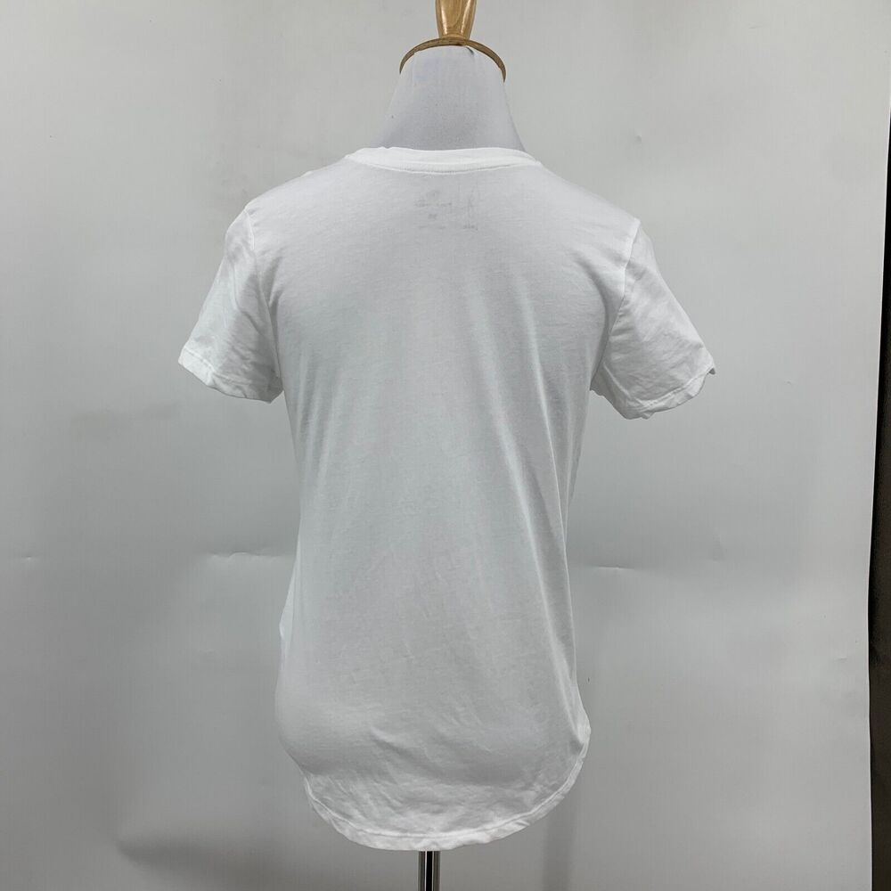 Joie Shirt Womens XS Extra Small White Pima Cotton Crew Short Sleeve Basic Tee - Picture 5 of 10